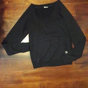 Black crew neck sweater